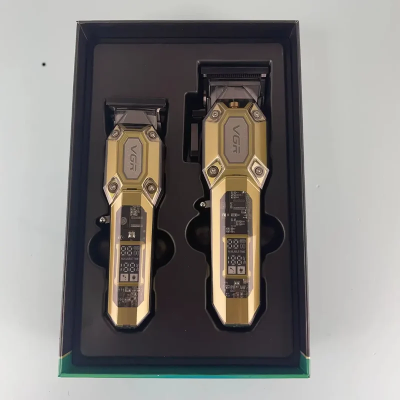 Profesionalni frizerski set za sisanje kose i brade bezicna masinica + bezicni trimer VGR V-600 & VGR V-900 – slika 2